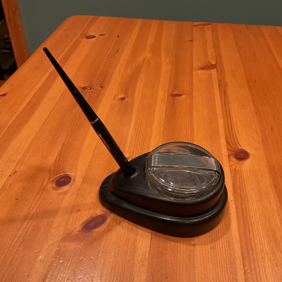 VINTAGE ESTERBROOK INKWELL & FOUNTAIN PEN 1930’s ART DECO BAKELITE INDUSTRIAL - Picture 5 of 9